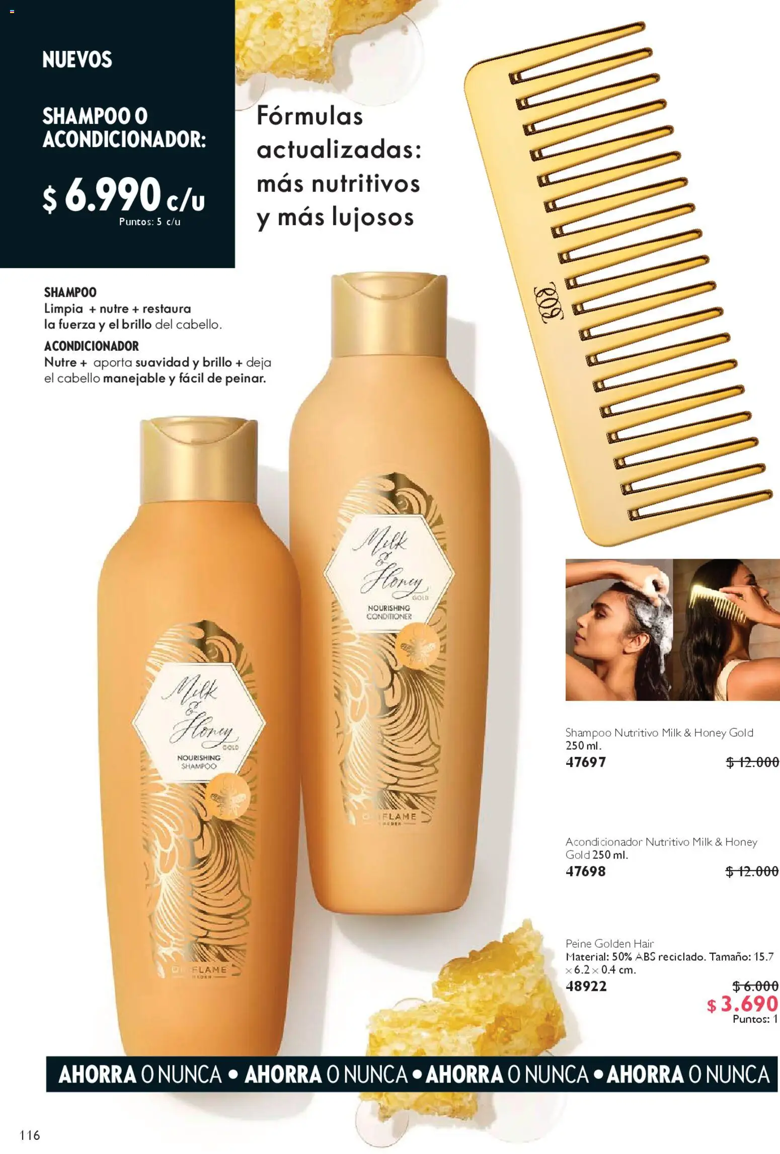 Oriflame ofertas  │ válido desde el 28.03.2026 | Página: 116 | Productos: Brillo, Acondicionador, Peine, Shampoo