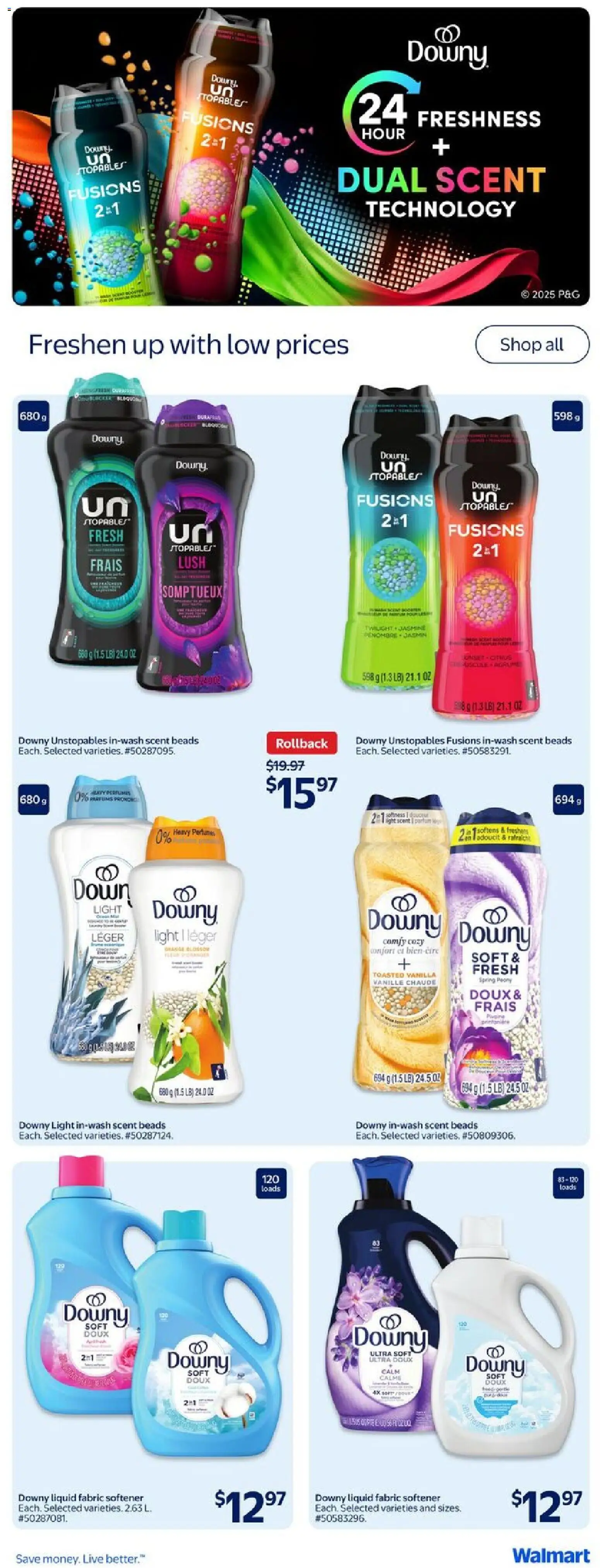 Walmart flyer valid from 22.01.2026 | Page: 13 | Products: Fabric softener