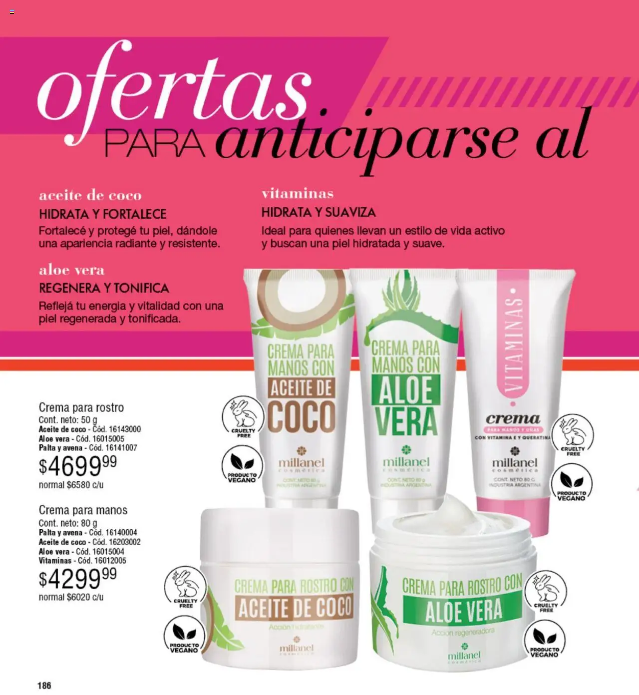Millanel catálogo │ válido desde el 18.08.2025 | Página: 186 | Productos: Aceite, Avena, Radiante, Crema