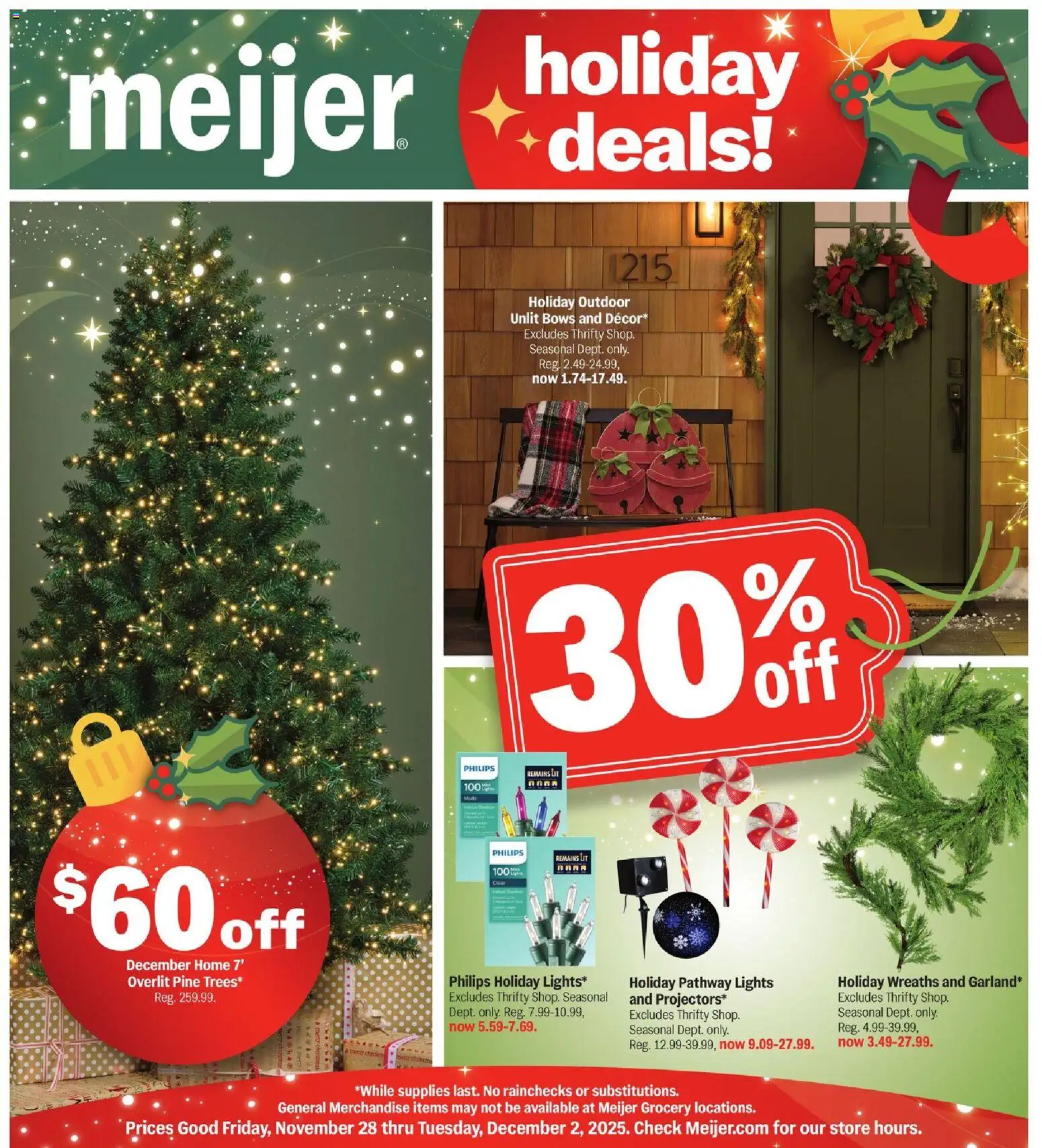 Meijer Holiday Deals - valid from 28.11.2025 | Page: 1