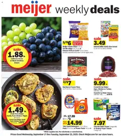 Preview of Meijer weekly ads valid from 17.09.2025