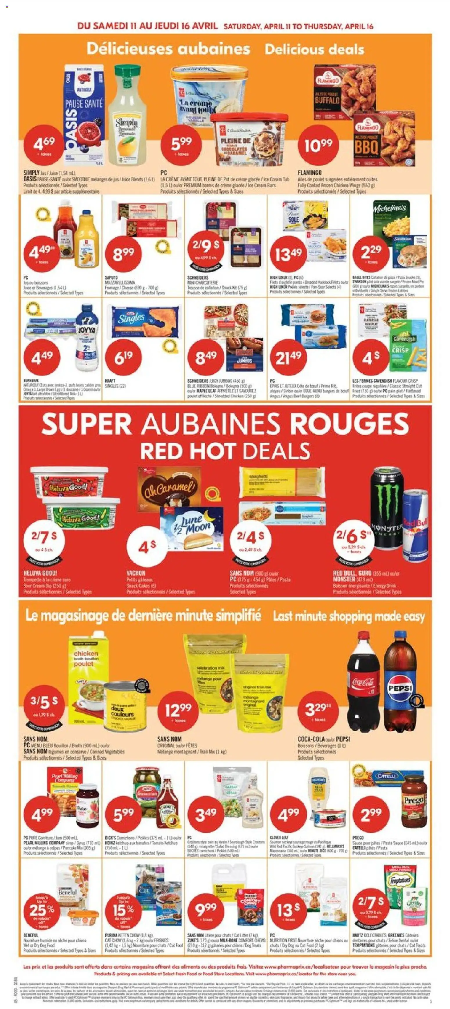 Pharmaprix flyer valid from 10.04.2026 | Page: 7 | Products: Rice, Fish, Ketchup, Eggs