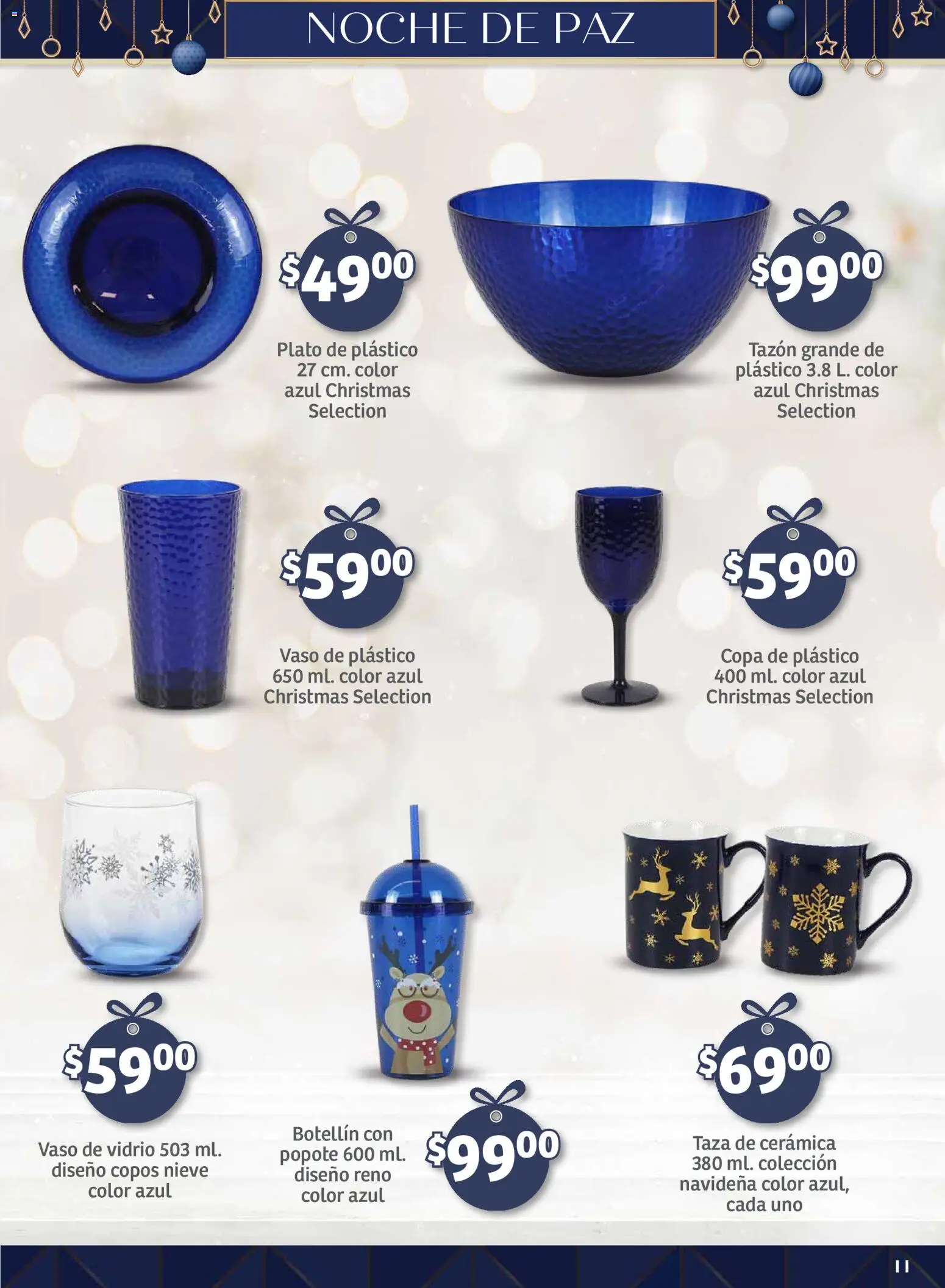 Nuevas ofertas de Soriana válidas en toda la República Mexicana desde el 25.09.2025. ¡Encuentra las mejores ofertas en Soriana - Decoración Navideña Mercado Nacional! | Página: 11 | Productos: Taza