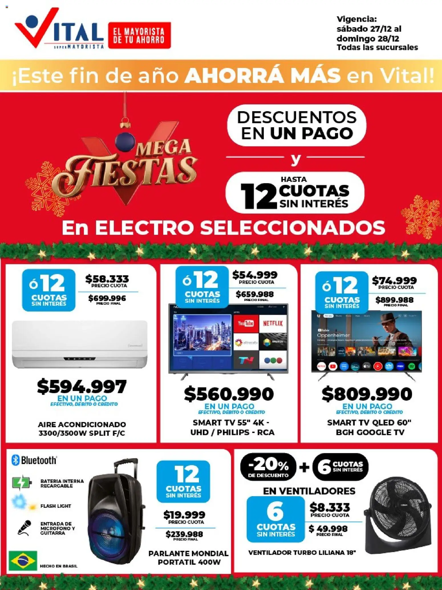 Vital - Ofertas fin │ válido desde el 27.12.2025 | Página: 3 | Productos: Micrófono, Aire acondicionado, Ventilador, Batería