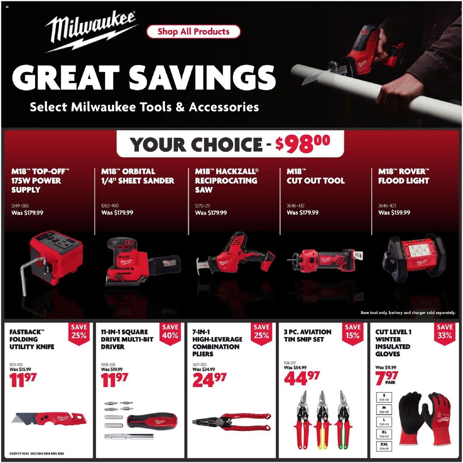 Home Hardware flyer valid from 23.10.2025 | Page: 11 | Products: Gloves, Battery