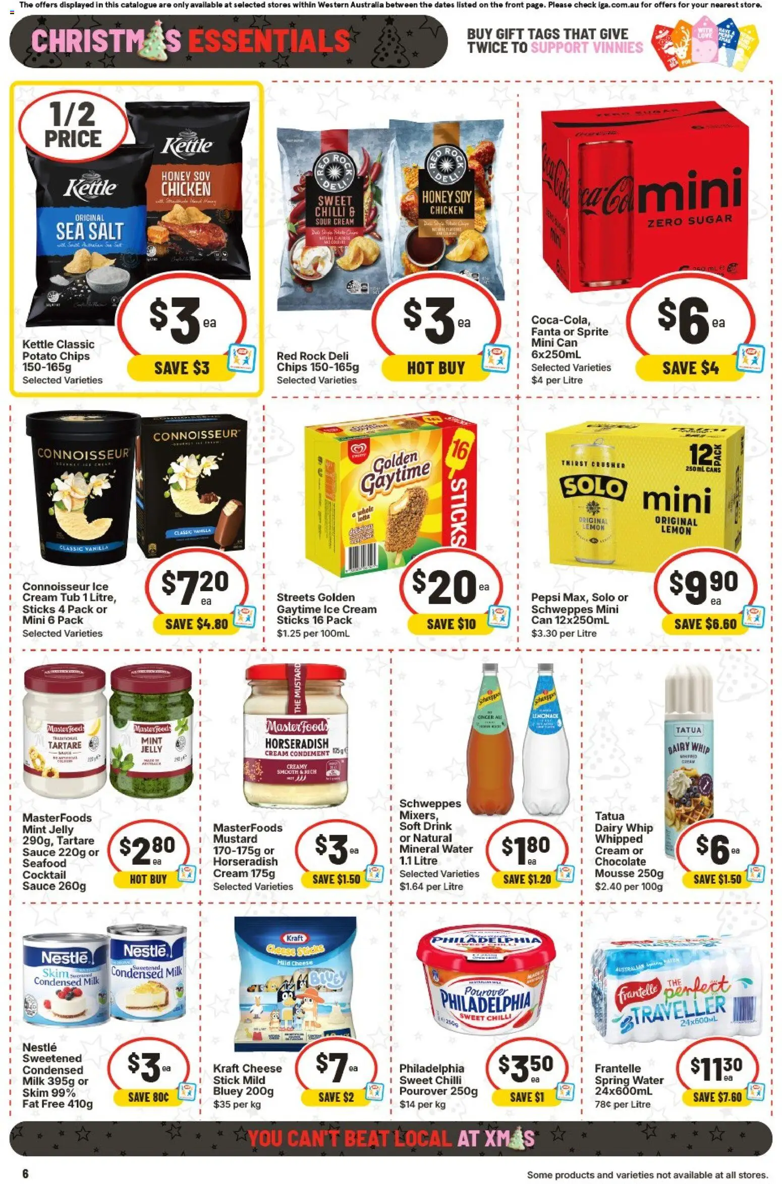 IGA catalogue - valid from 17.12.2025 | Page: 9 | Products: Honey, Water, Sugar, Seafood
