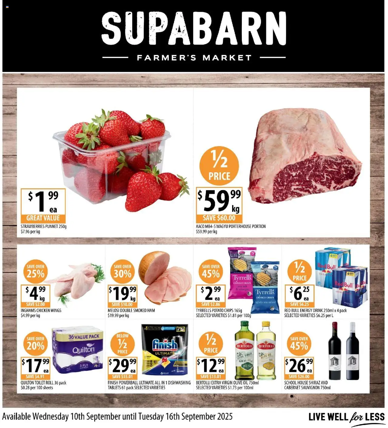 Supabarn catalogue - valid from 10.09.2025 | Page: 1 | Products: Energy drink, Chicken, Salt, Lemon