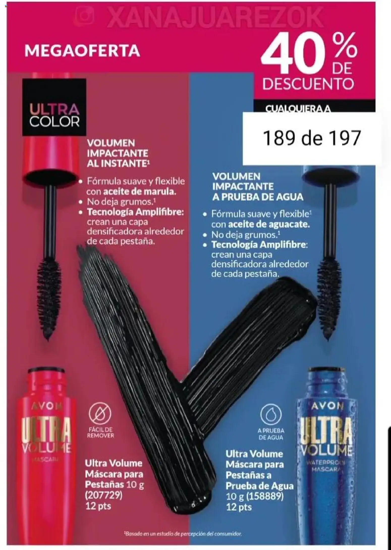 Catálogo AVON Campaña 15/2025 │ válido desde el 23.10.2025 | Página: 164 | Productos: Flexible, Aceite, Máscara, Agua