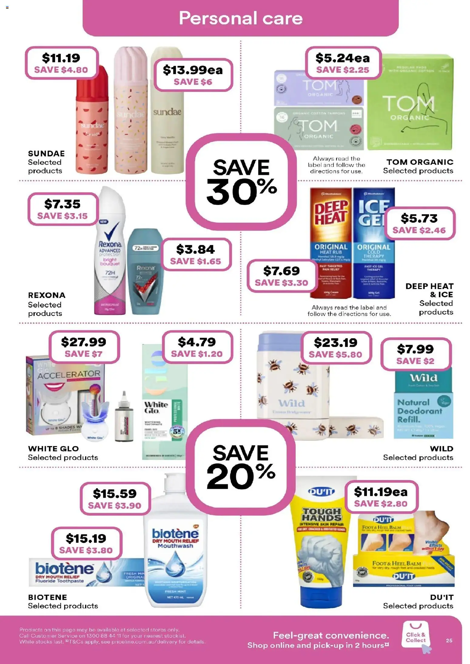 Priceline Pharmacy catalogue - valid from 19.02.2026 | Page: 25 | Products: Deodorant, Toothpaste, Mouthwash, Pc