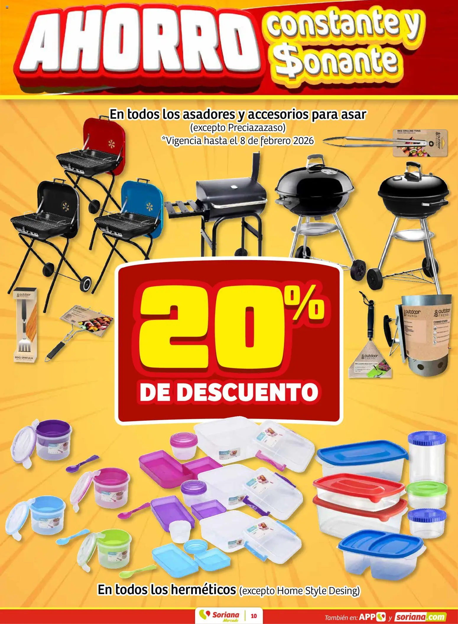 Nuevas ofertas de Soriana válidas en toda la República Mexicana desde el 05.02.2026. ¡Encuentra las mejores ofertas en Soriana - Fin de Semana Mercado: Ver, Tab, Chis, Camp, Yuc y Q. Roo! | Página: 8