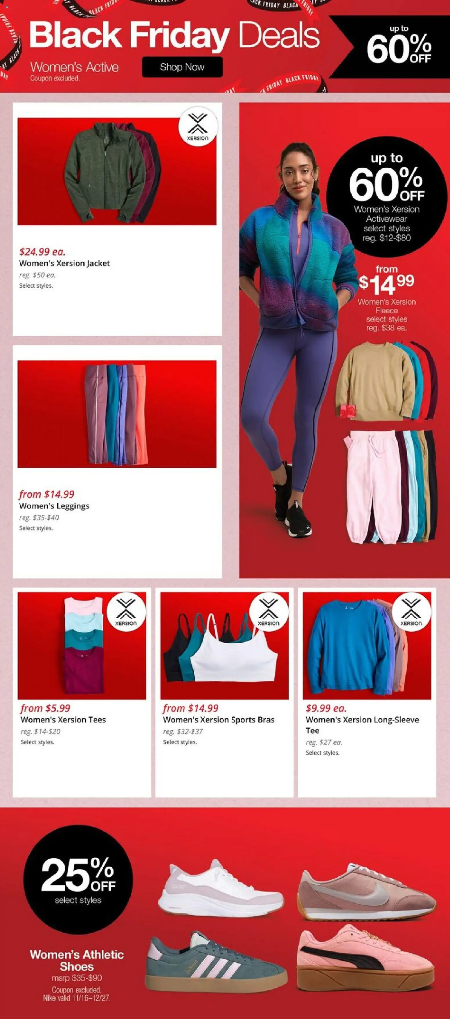 JCPenney Black Friday Women´s Deals - valid from 21.11.2025 | Page: 7 | Products: Jacket, Leggings