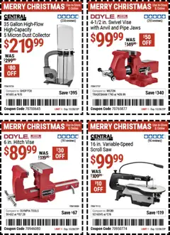 Preview of Harbor Freight weekly ads valid from 15.12.2025 | Page: 9 | Products: Pipe, Saw, Swivel
