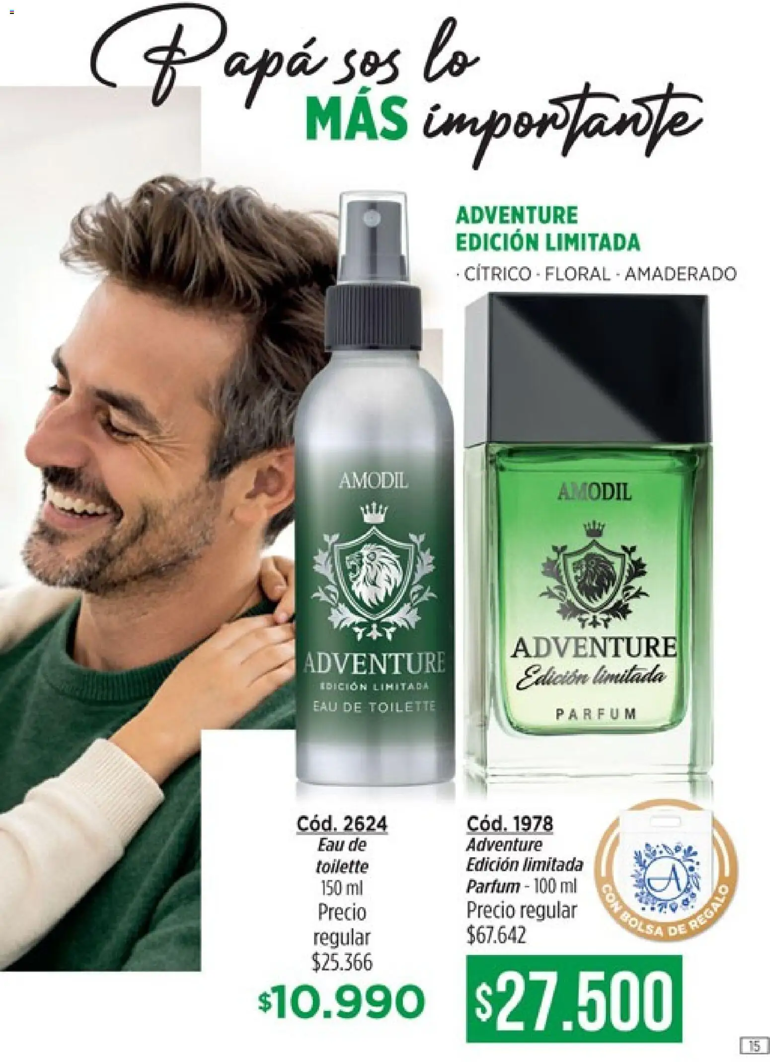 Amodil - Campaña 8 │ válido desde el 08.04.2026 | Página: 15 | Productos: Bolsa, Papa, Eau de toilette