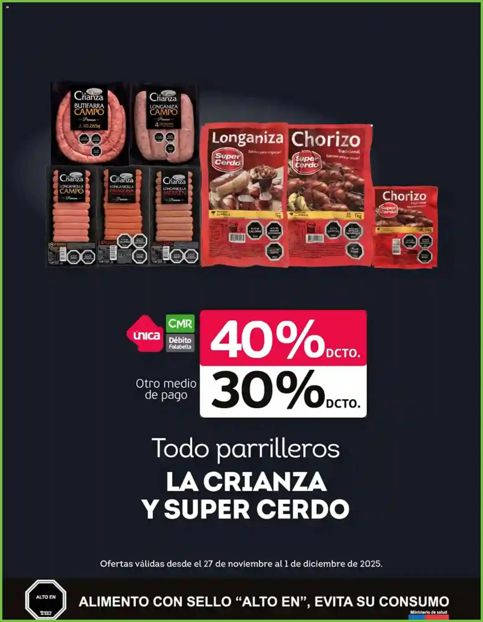Black Friday Tottus │ válido desde el 27.11.2025 | Página: 2 | Productos: Chorizo, Cerdo