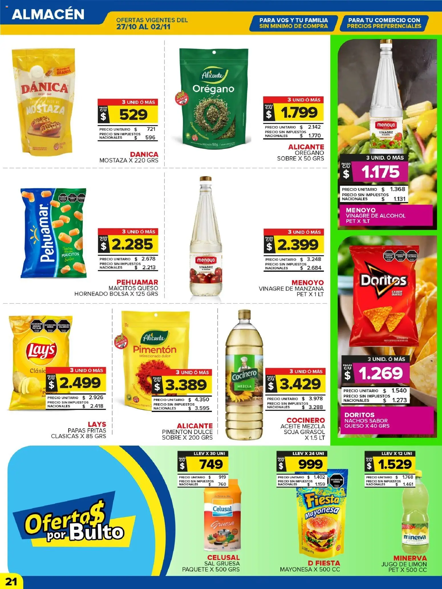 Carrefour Maxi catálogo │ válido desde el 27.10.2025 | Página: 21 | Productos: Pimentón, Limón, Orégano, Papas fritas