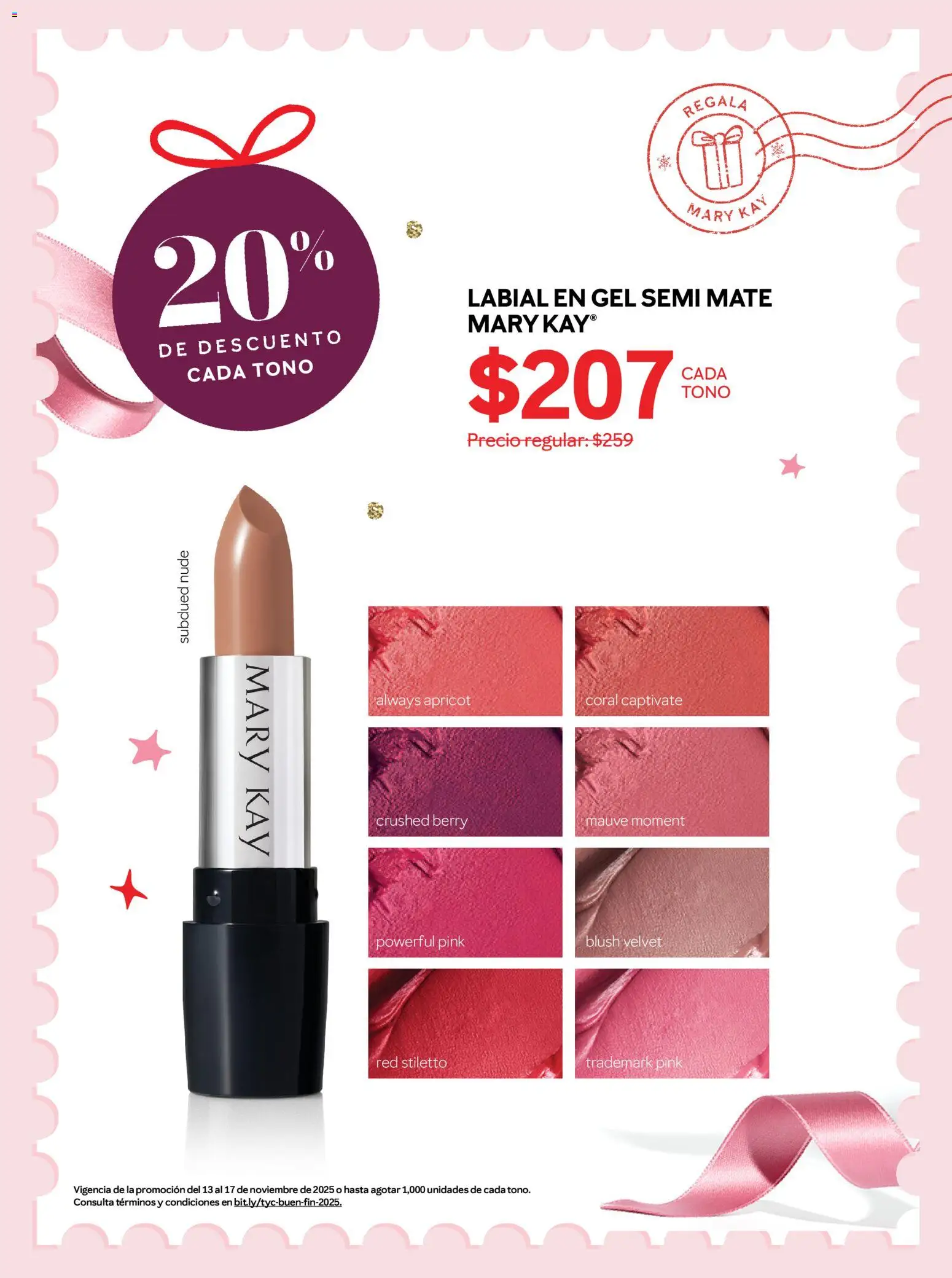 Nuevas ofertas de Mary Kay válidas en toda la República Mexicana desde el 13.11.2025. ¡Encuentra las mejores ofertas en Mary Kay Buen Fin ! | Página: 11 | Productos: Mate