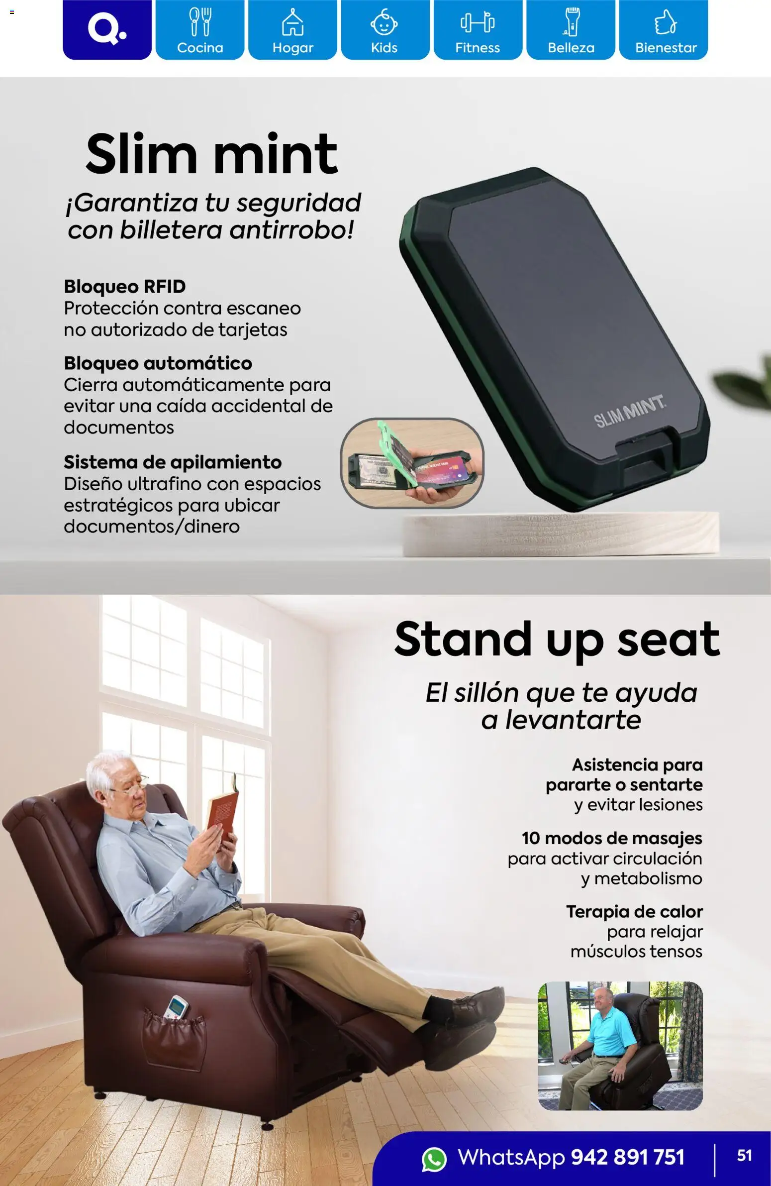 Catálogo Quality Products válido desde 01.02.2026 | Página: 51 | Productos: Sillón, Té, Billetera, Cocina