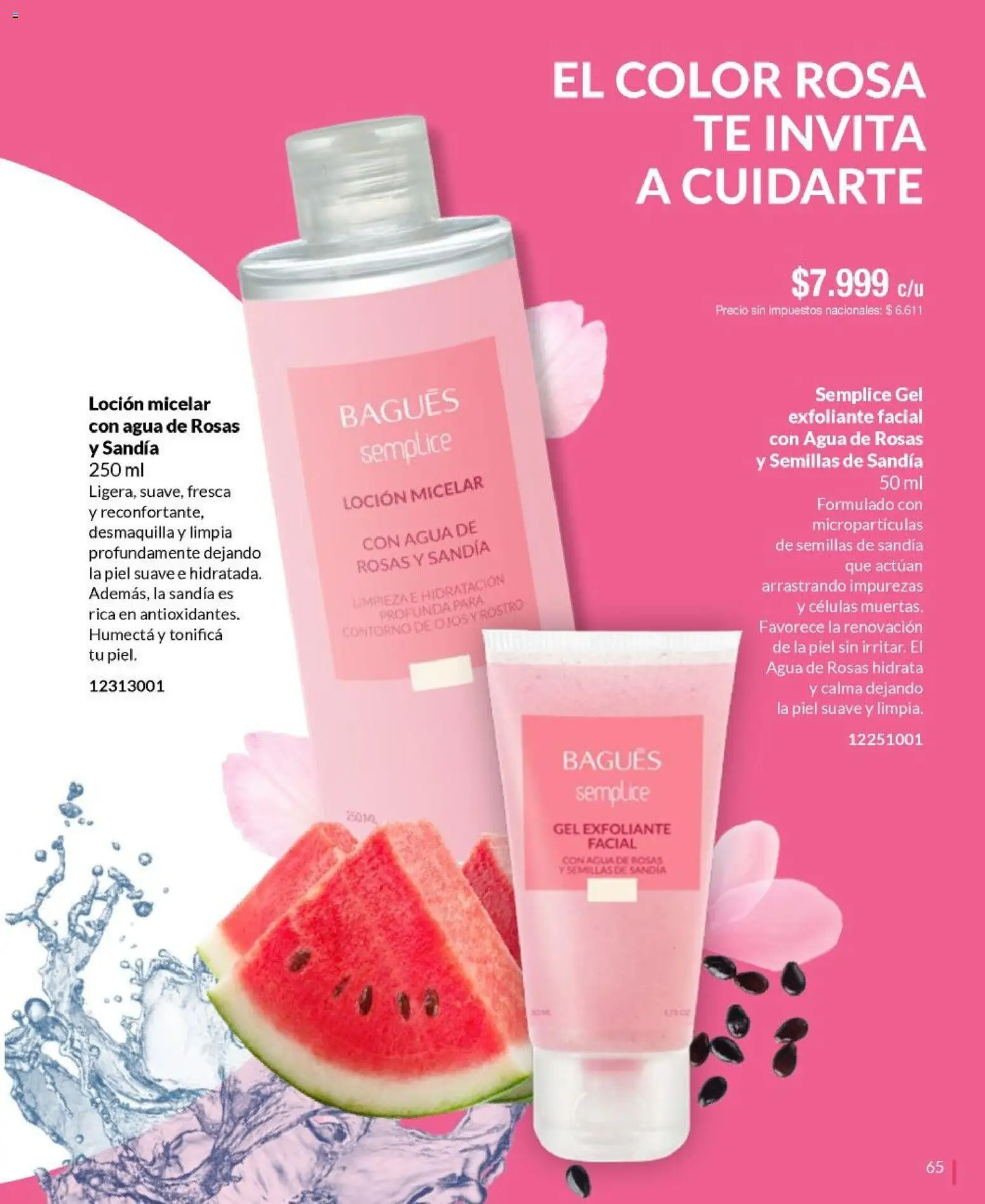Bagués - Catálogo │ válido desde el 20.10.2025 | Página: 65 | Productos: Contorno de ojos, Exfoliante facial, Agua, Té