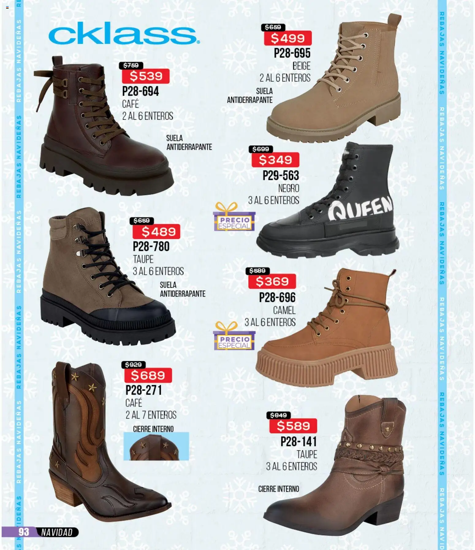 Nuevas ofertas de Cklass válidas en toda la República Mexicana desde el 30.11.2025. ¡Encuentra las mejores ofertas en Cklass catálogo Rebajas Navideñas Calzado! | Página: 94 | Productos: Café