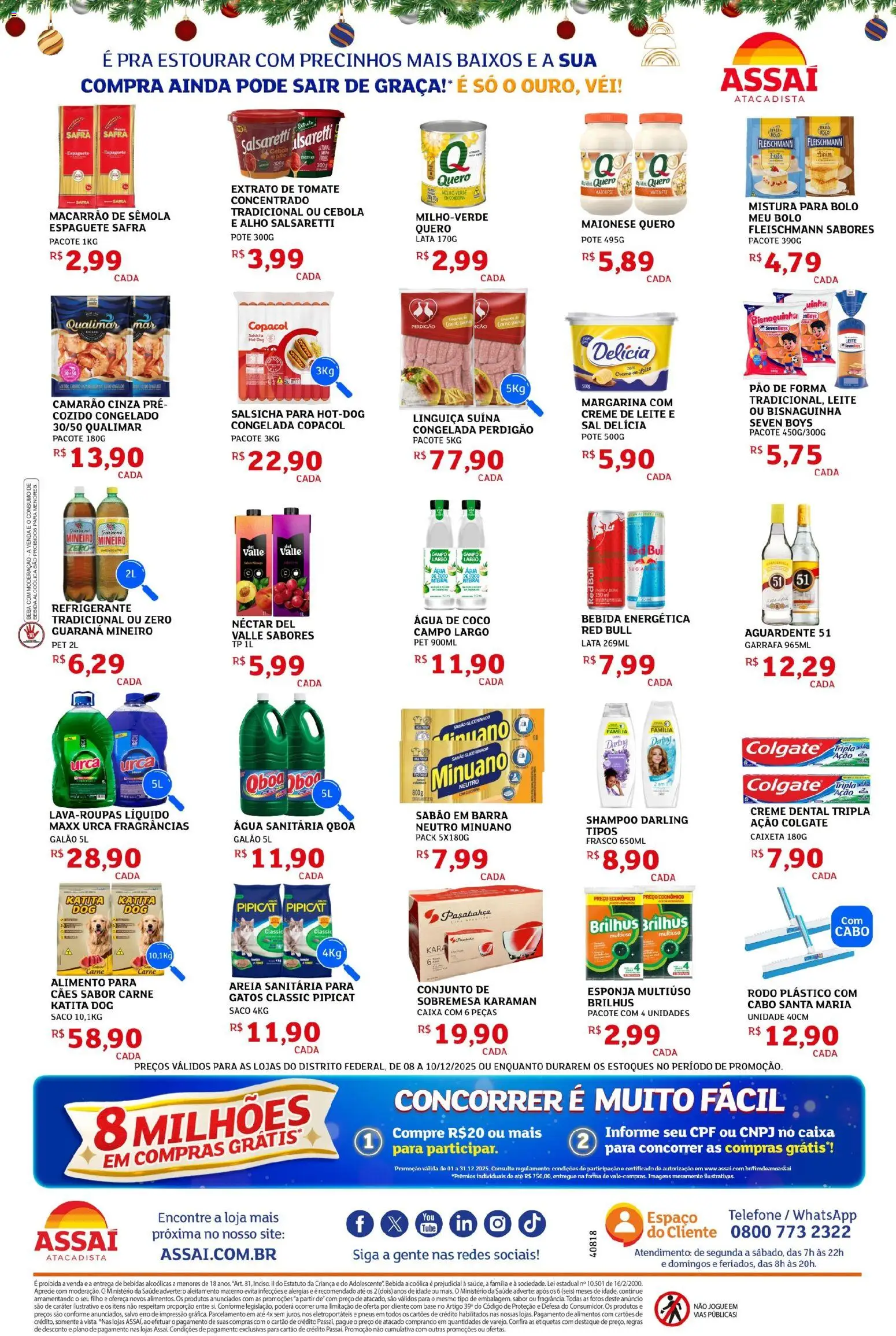Assaí Atacadista Folheto - válido de 08.12.2025 | Página: 2 | Produtos: Milho verde, Leite, Base, Rodo