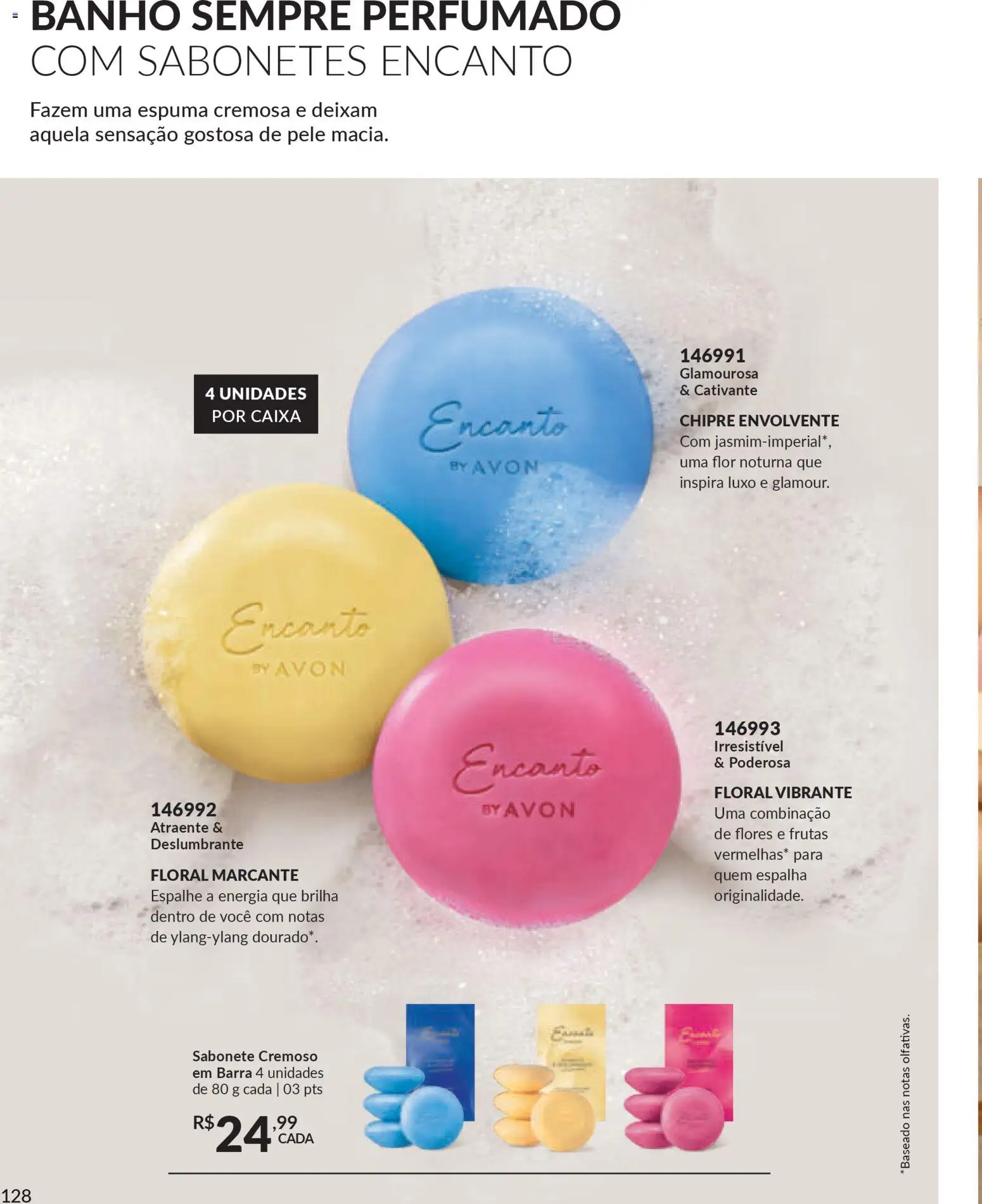 Avon Folheto - válido de 18.02.2026 | Página: 128 | Produtos: Flores, Caixa, Sabonete