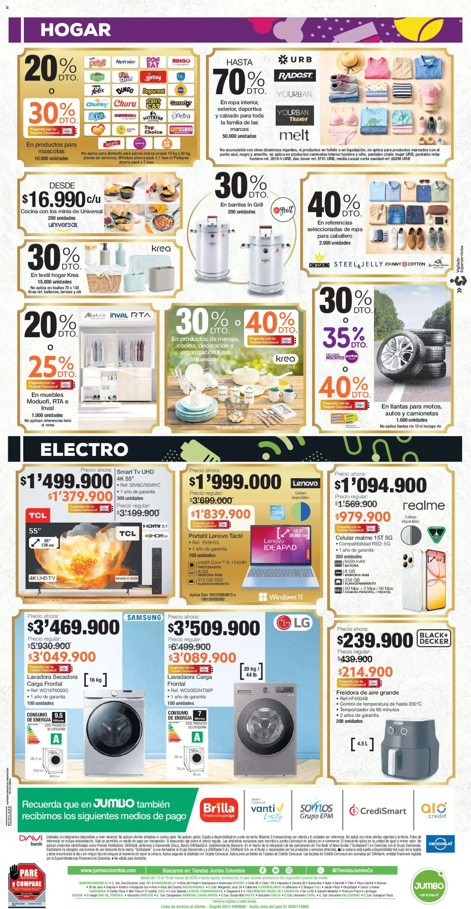 Jumbo revista - valida desde el 13.03.2026 | Página: 8 | Productos: Cámara, Secadora, Batería, Ropa