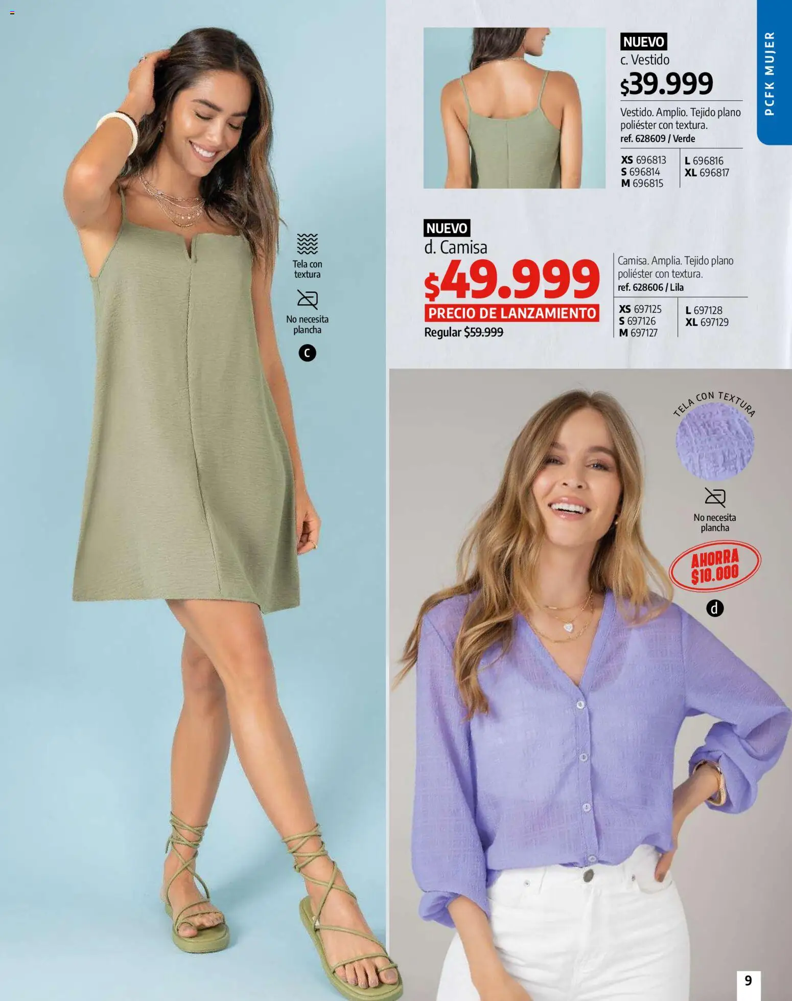 Pacifika revista - valida desde el 01.01.2026 | Página: 9 | Productos: Plancha, Vestido, Camisa