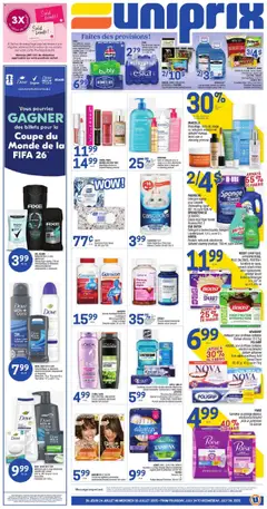 Preview of Uniprix weekly flyer / circulaire from shop Uniprix valid from 24.07.2025