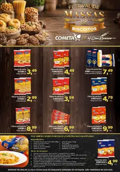 Cometa Supermercados ofertas Festival de Massas e Biscoitos - Pré-Visualização do folheto da loja Cometa Supermercados, válido de 21.04.2026