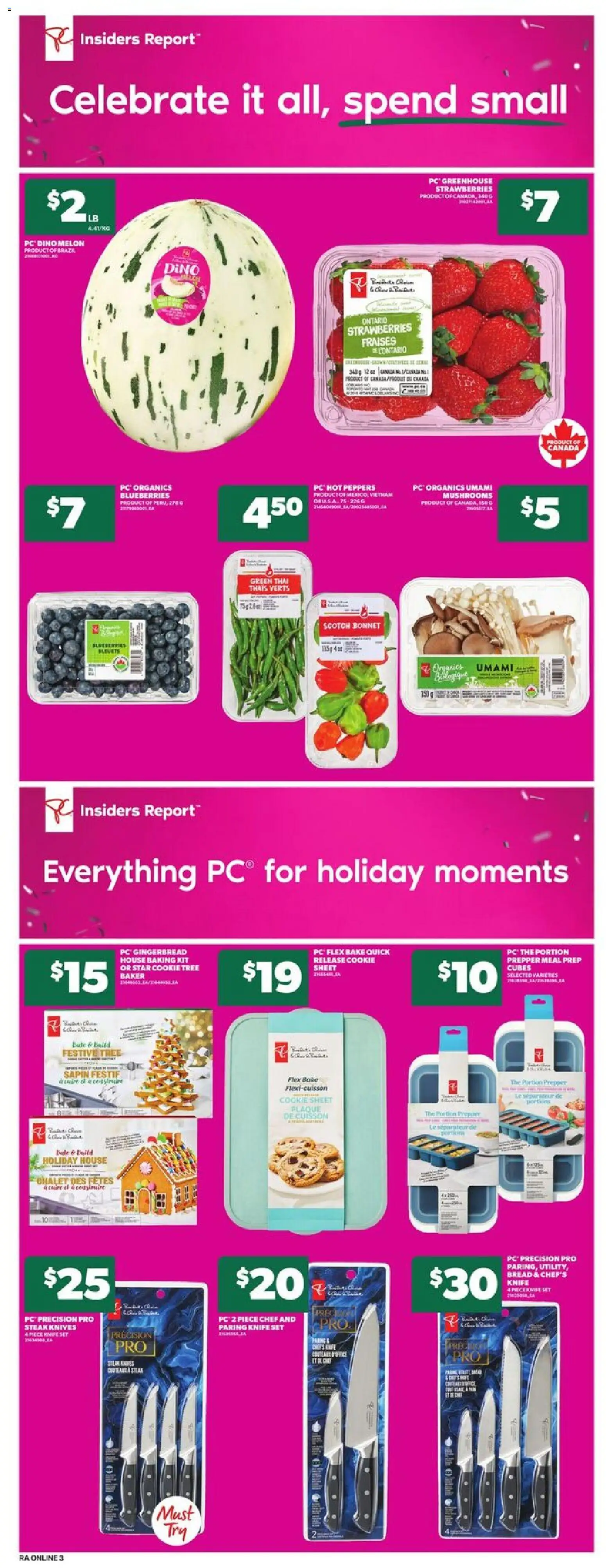 Atlantic Superstore flyer valid from 27.11.2025 | Page: 11 | Products: Strawberries, PC, Bread