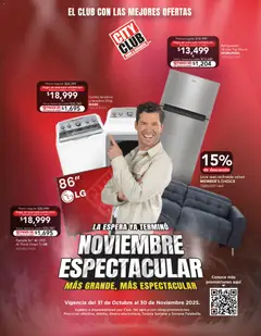 Vista previa de City Club Buen Fin, nuevo folleto de la tienda, válido en México a partir del 31.10.2025