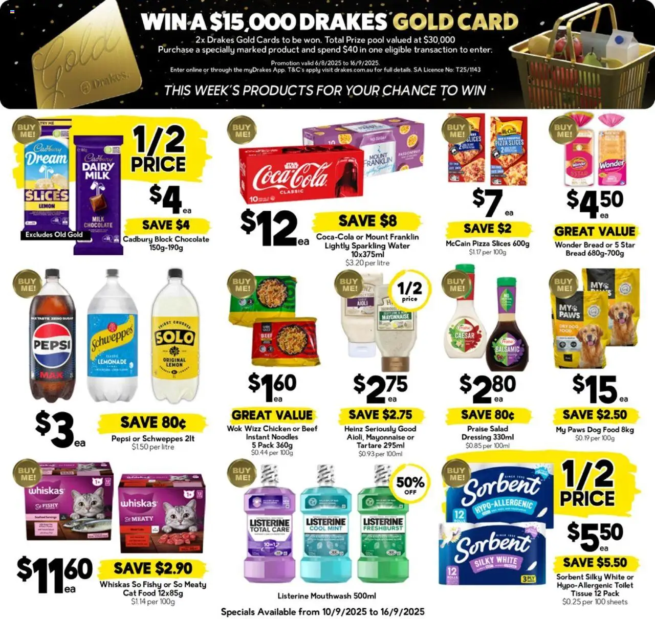 Drakes catalogue - valid from 10.09.2025 | Page: 4 | Products: Toilet, Bread, Beef, Mayonnaise