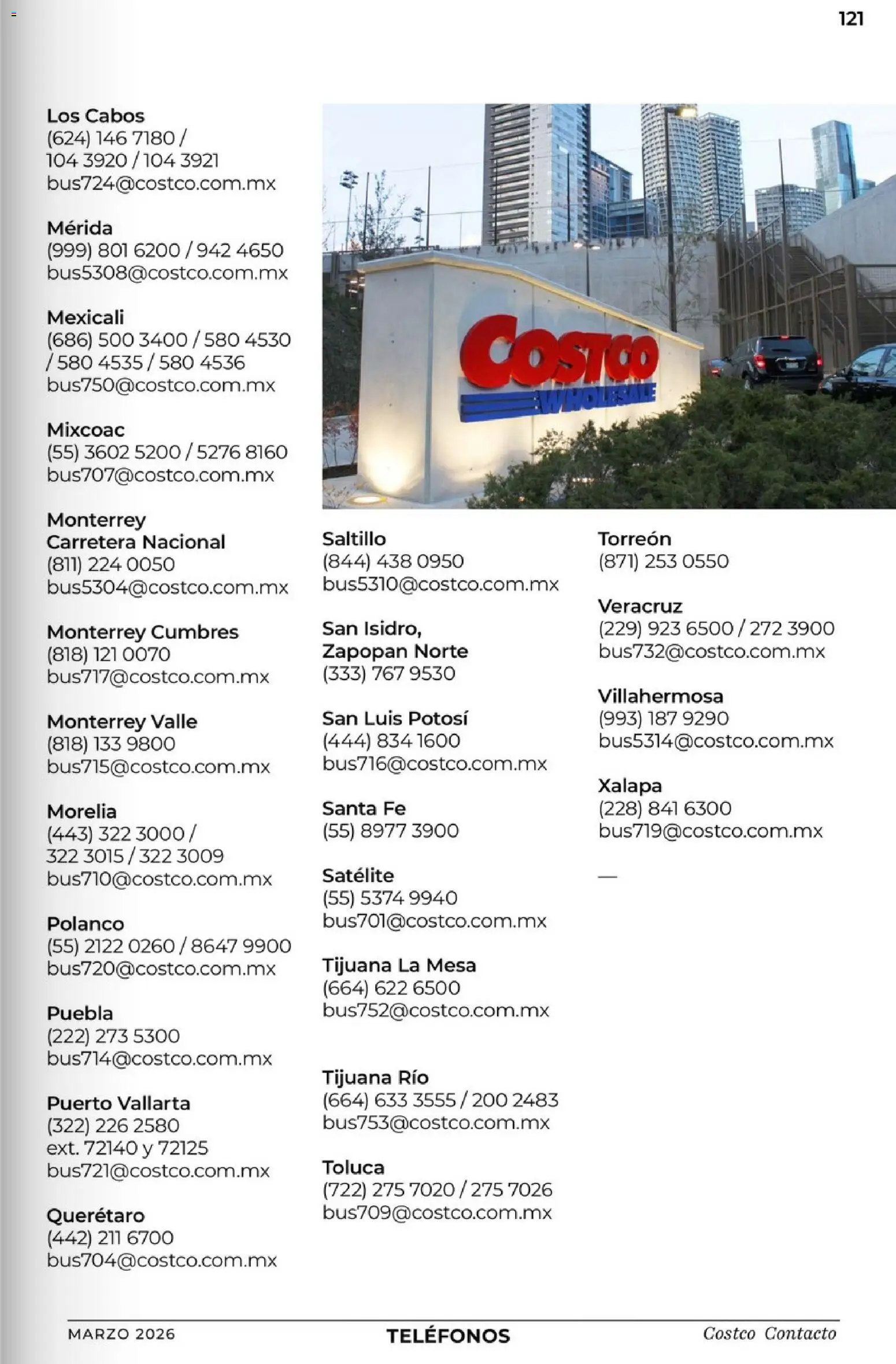 Nuevas ofertas de Costco válidas en toda la República Mexicana desde el 01.03.2026. ¡Encuentra las mejores ofertas en Costco Revista de marzo! | Página: 121 | Productos: Mesa, Satélite