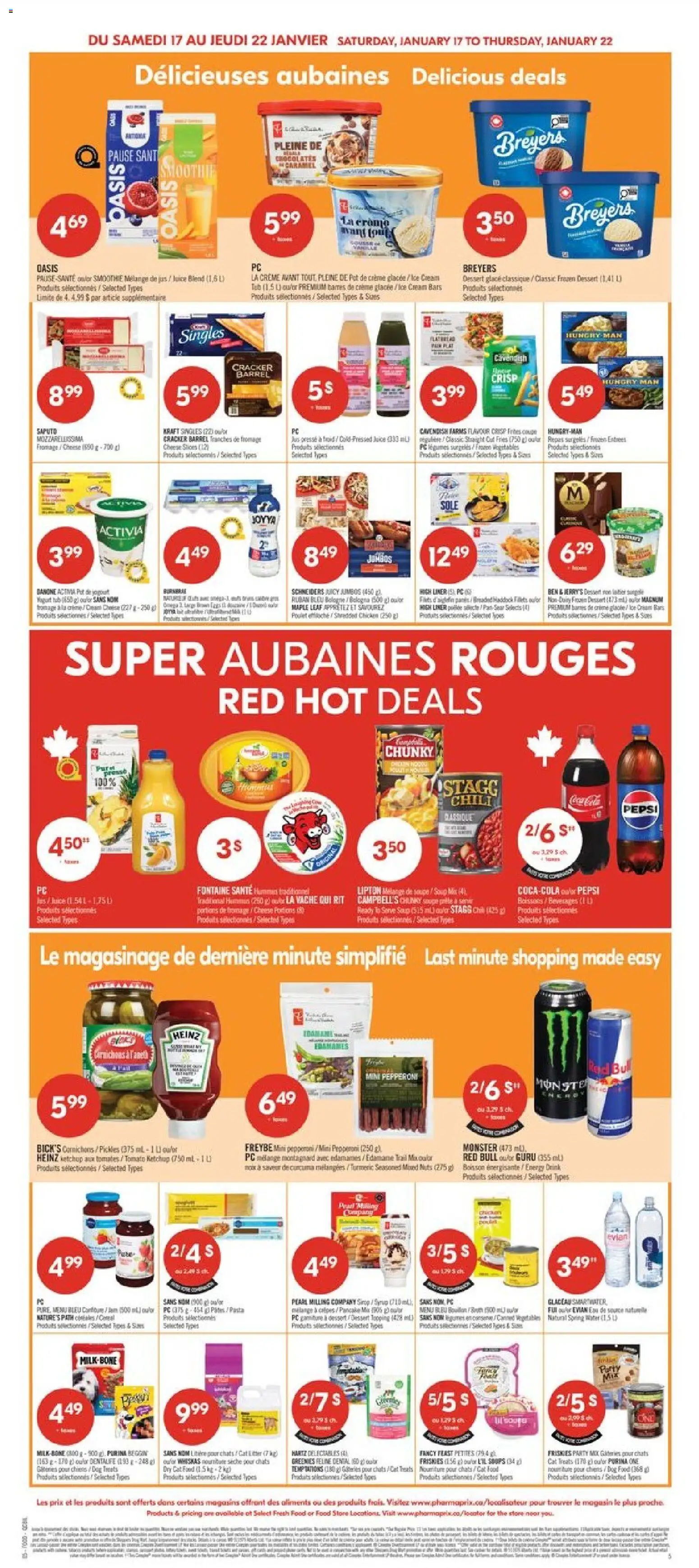 Pharmaprix flyer valid from 16.01.2026 | Page: 6 | Products: Nuts, Ice cream, PC, Cheese