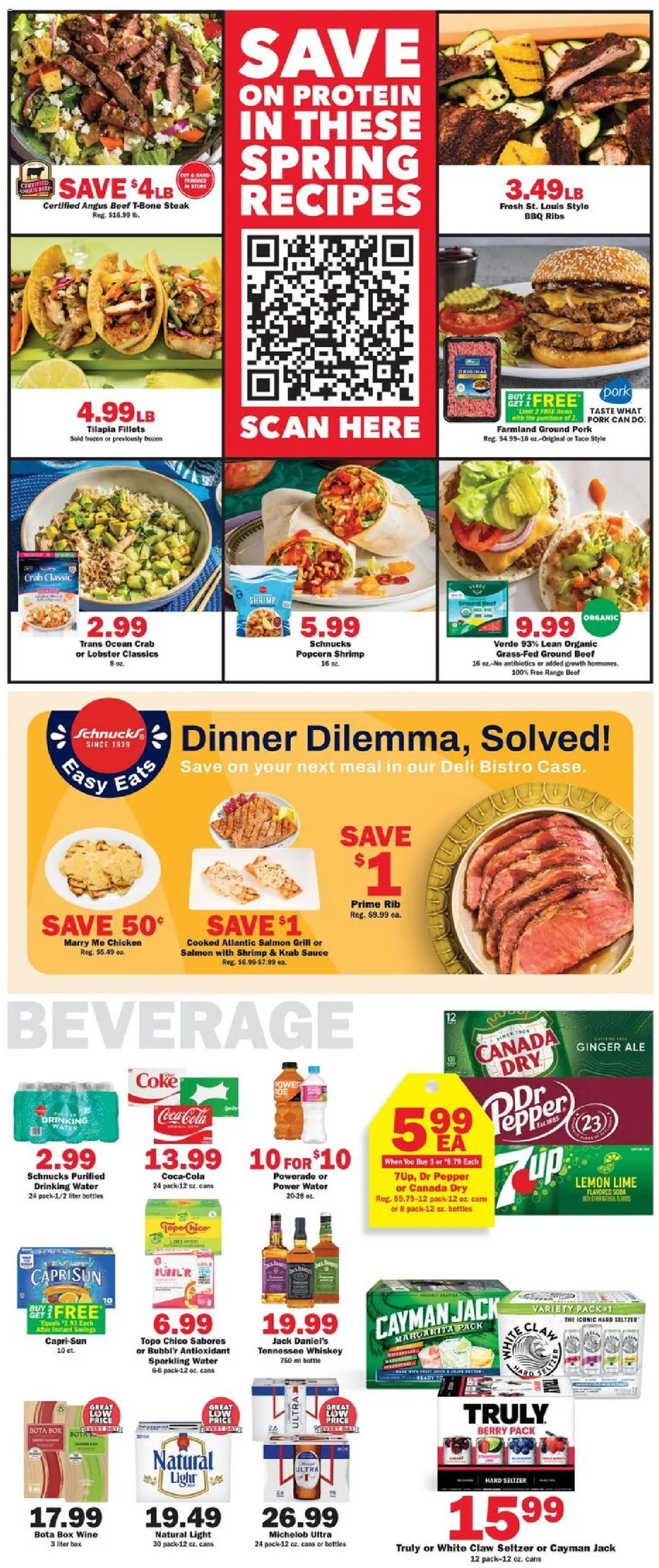 Schnucks Weekly Ad - valid from 15.04.2026 | Page: 3 | Products: Wine, Pork, Water, Pepper