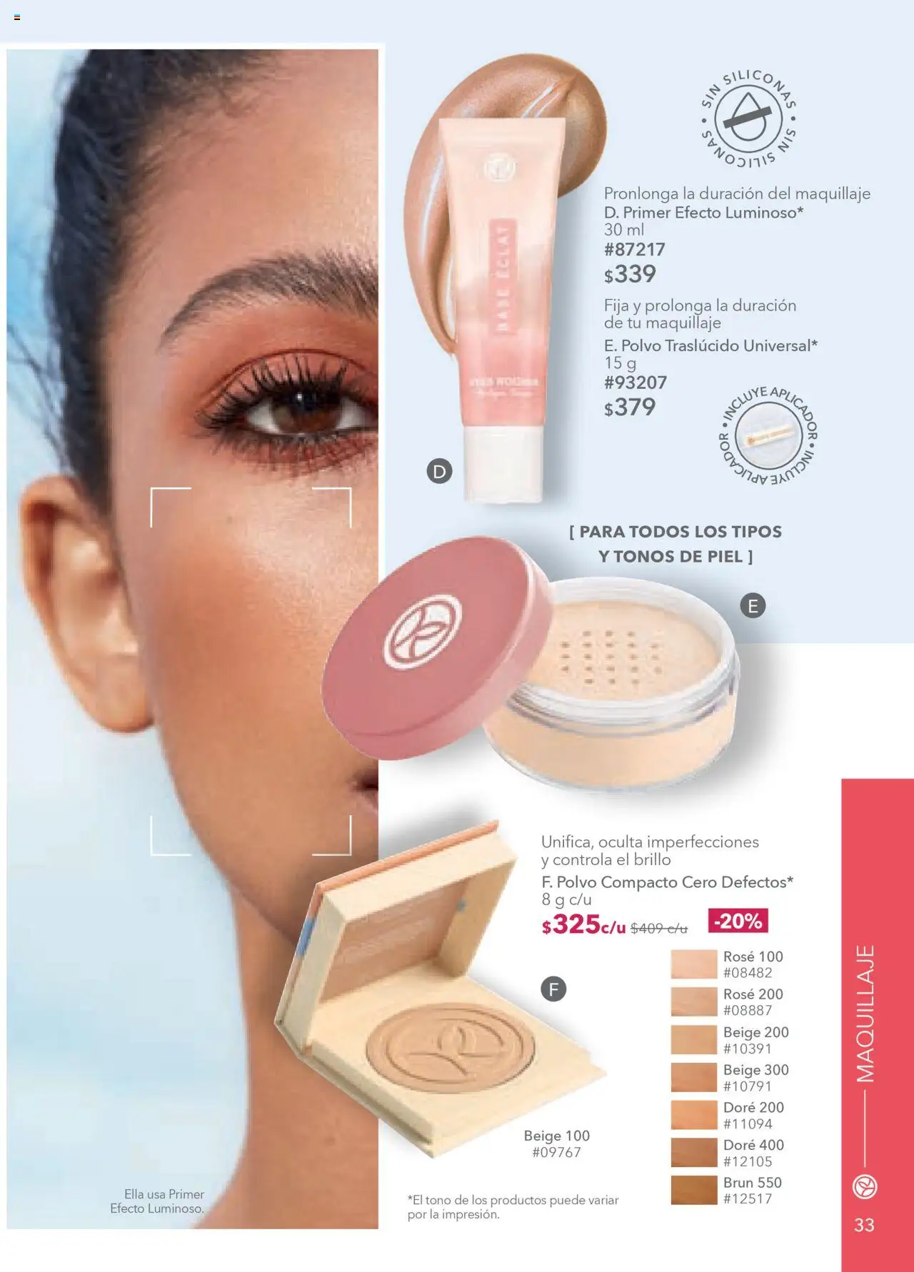 Nuevas ofertas de Yves Rocher válidas en toda la República Mexicana desde el 07.10.2025. ¡Encuentra las mejores ofertas en Yves Rocher - Campaña 14 2025! | Página: 33 | Productos: Brillo, Polvo compacto, Maquillaje, Polvo