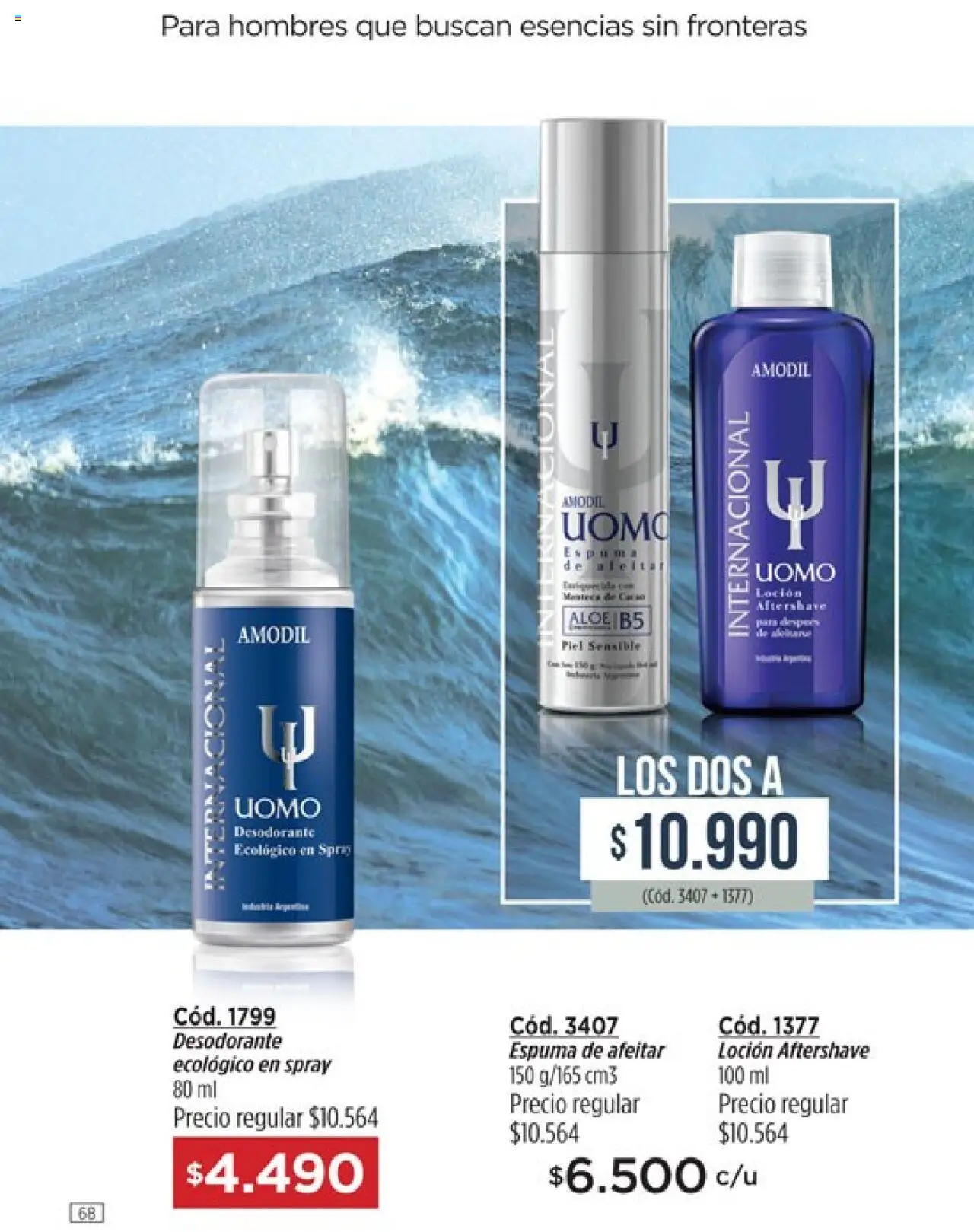 Catálogo Amodil Campaña 14 │ válido desde el 19.08.2025 | Página: 68 | Productos: Espuma de afeitar, Loción, Desodorante, Espuma