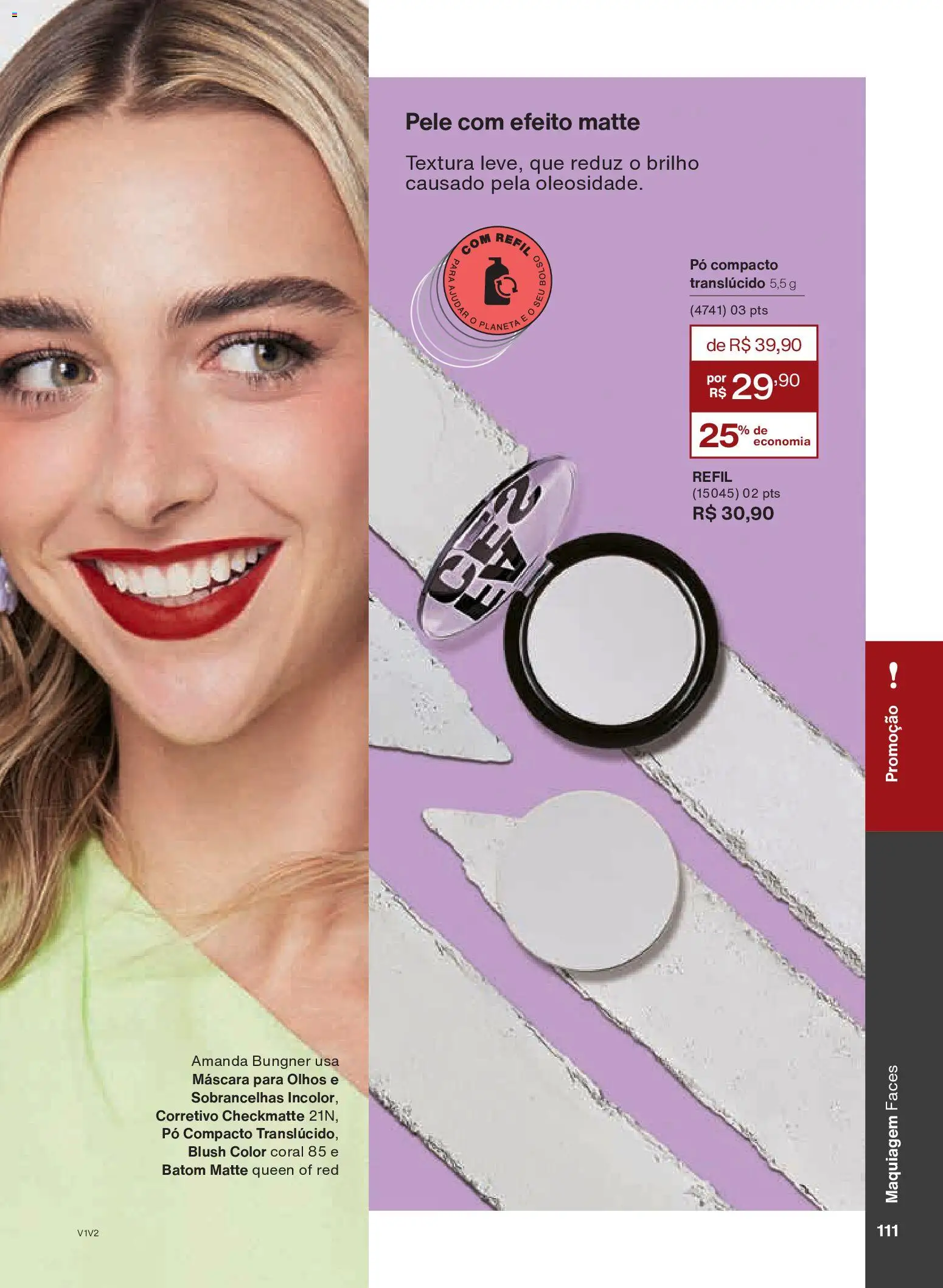 Natura Folheto - válido de 26.11.2025 | Página: 111 | Produtos: Pó compacto, Maquiagem, Corretivo, Batom