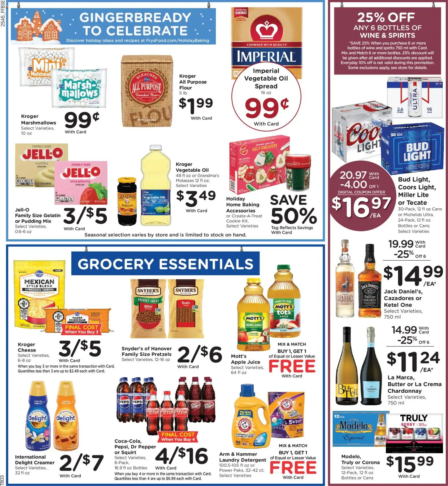 Fry's Food Weekly Ad - valid from 10.12.2025 | Page: 8 | Products: Juice, Wine, Whiskey, Pepper