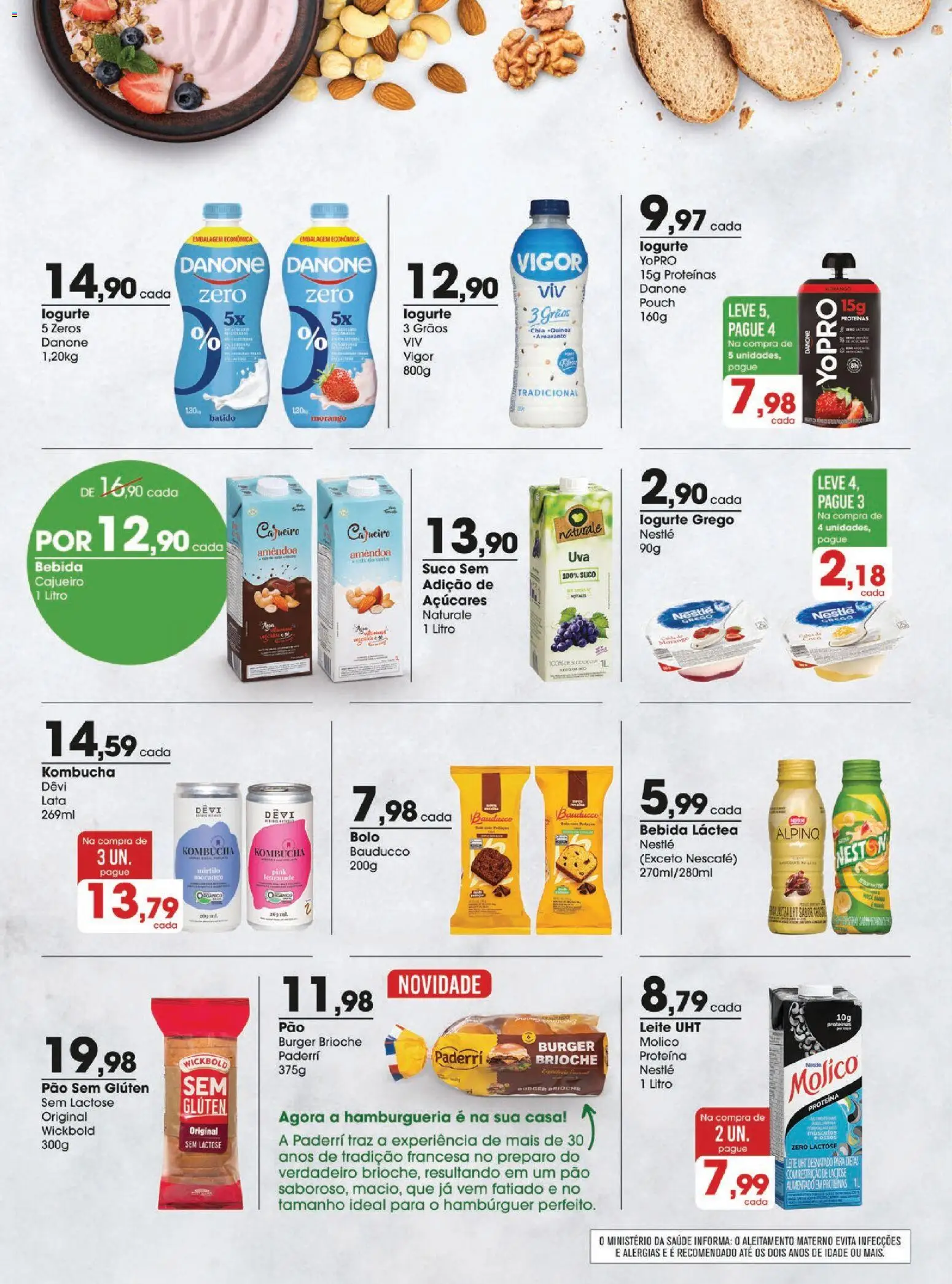 Zaffari Folheto - válido de 18.11.2025 | Página: 8 | Produtos: Suco, Bolo, Hambúrguer, Bebida