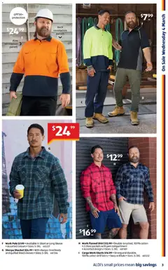 Preview of Catalogue Aldi - valid from 04.03.2026 | Page: 3 | Products: Long sleeve, Shirt, Shorts
