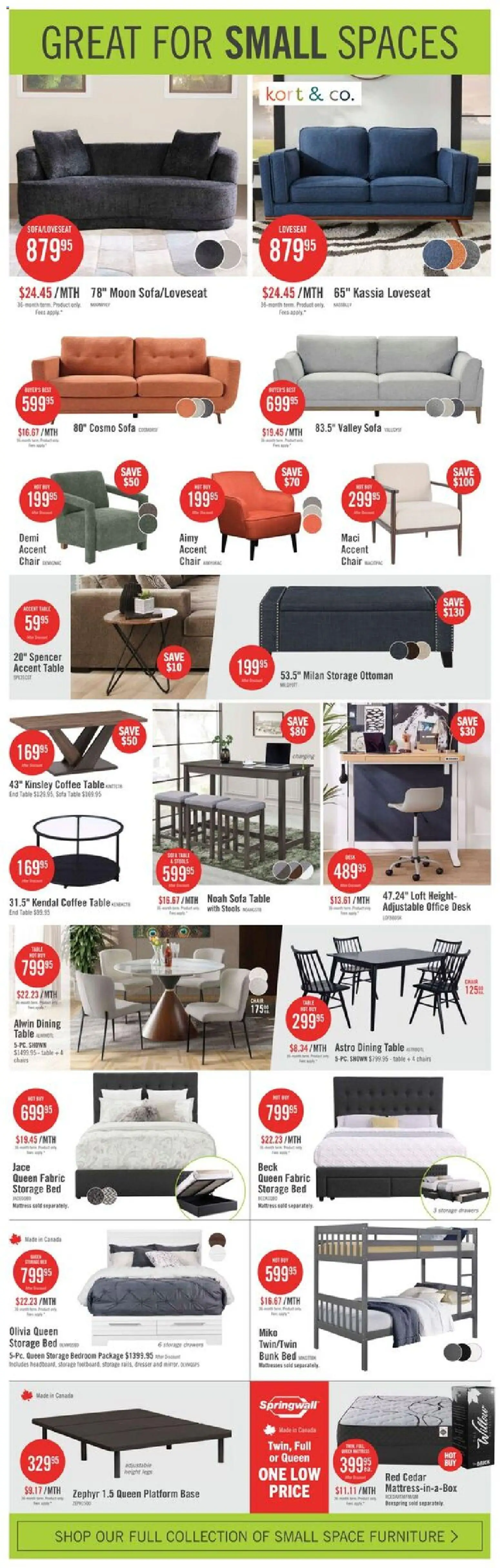 The Brick flyer valid from 29.01.2026 | Page: 12 | Products: Bed, Coffee table, Office desk, Coffee