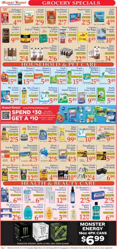 Preview of Market Basket weekly ads valid from 26.10.2025 | Page: 7 | Products: Dog Food, Shampoo, Deodorant, Fabric softener