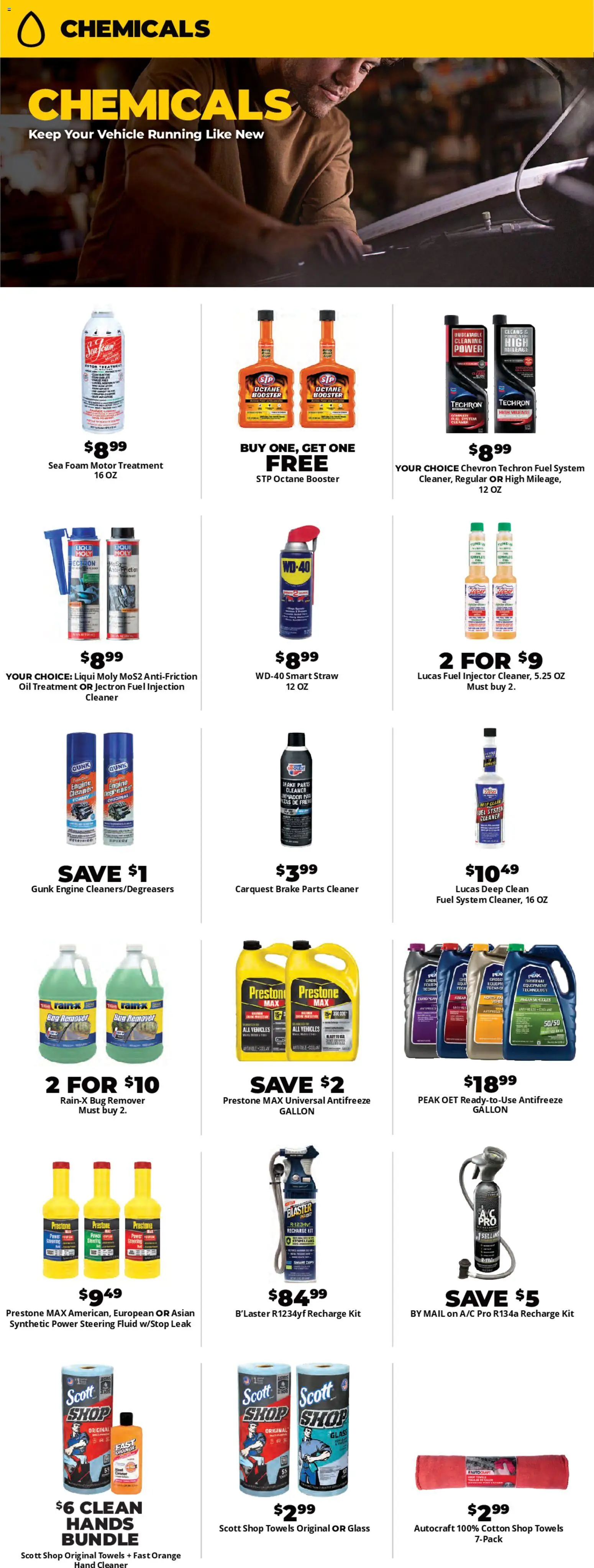 Advance Auto Parts Weekly Ad - valid from 29.03.2026 | Page: 3 | Products: Oil, Steering, Antifreeze, Coolant