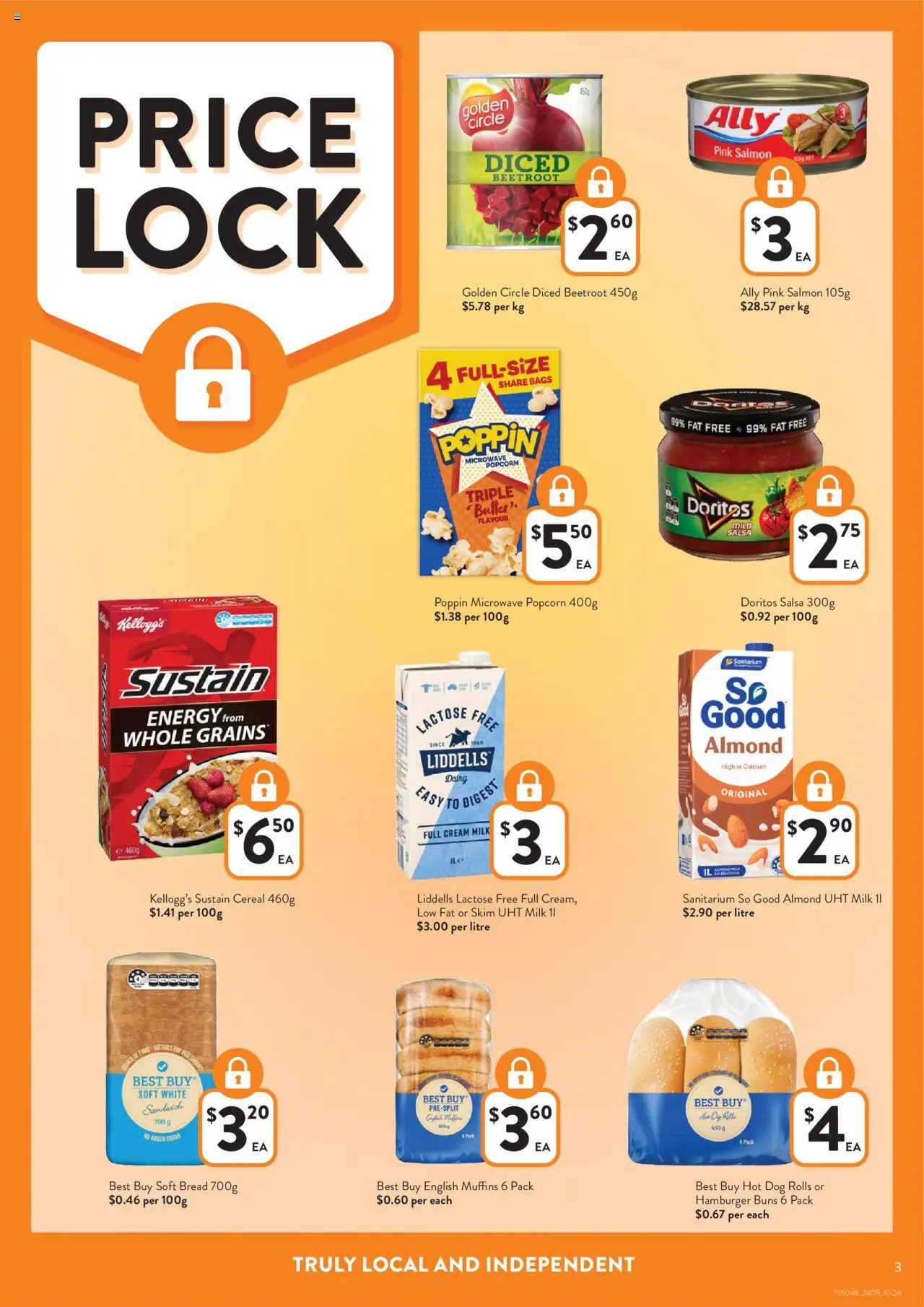 Foodworks catalogue - valid from 24.09.2025 | Page: 3 | Products: Milk, Cream, Sugar, Salsa