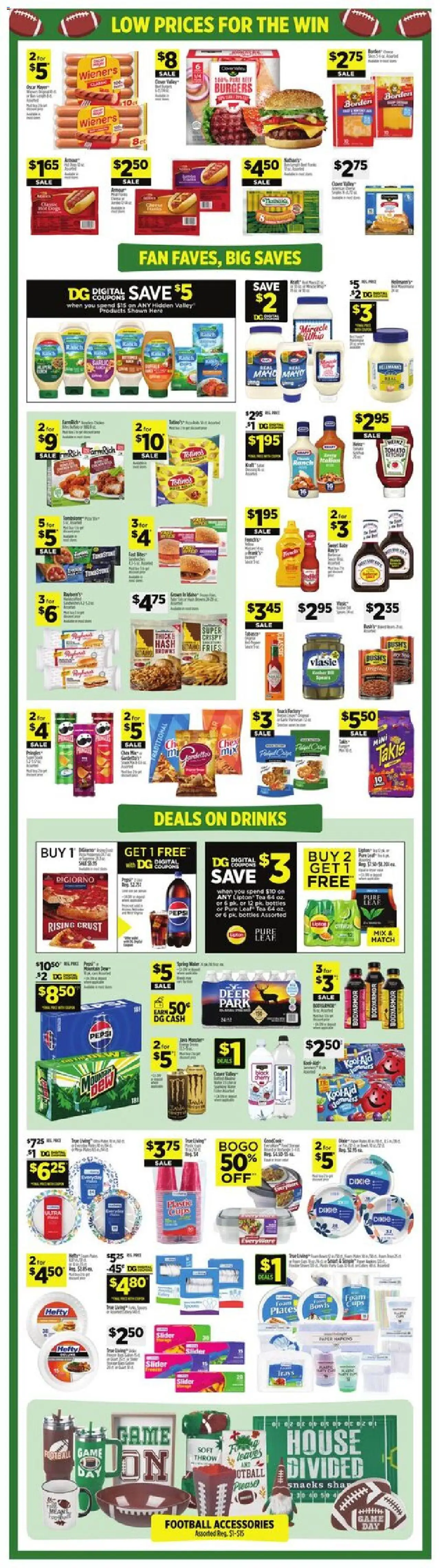 Dollar General Weekly Ad - TX - valid from 24.08.2025 | Page: 5 | Products: Tea, Game, Fan