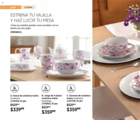 Nuevas ofertas de AVON válidas en toda la República Mexicana desde el 13.09.2025. ¡Encuentra las mejores ofertas en B. Juego de 4 platos cerámica malva, Cerámica. (193002) 32 pts! | Página: 80