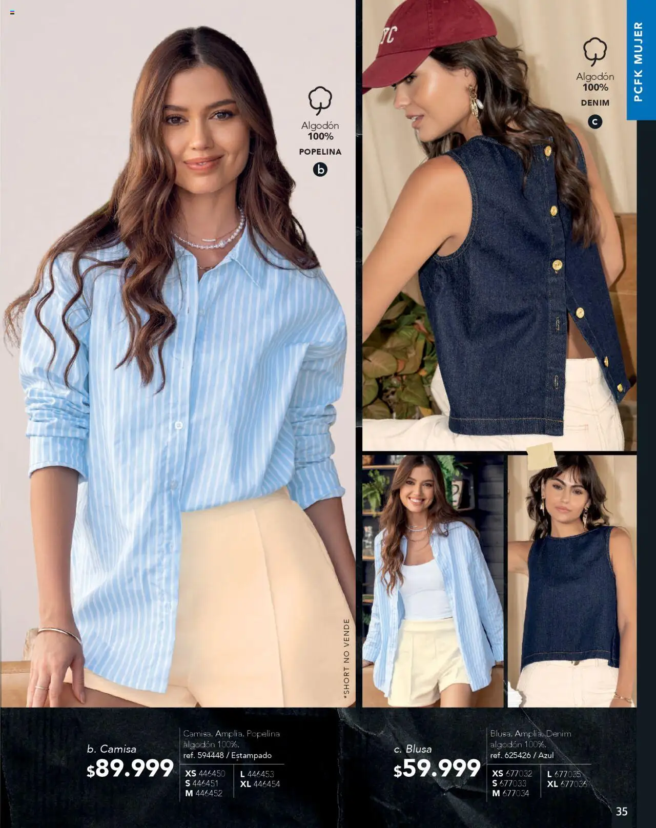 Pacifika revista - valida desde el 01.09.2025 | Página: 39 | Productos: Algodón, Short, Camisa, Blusa