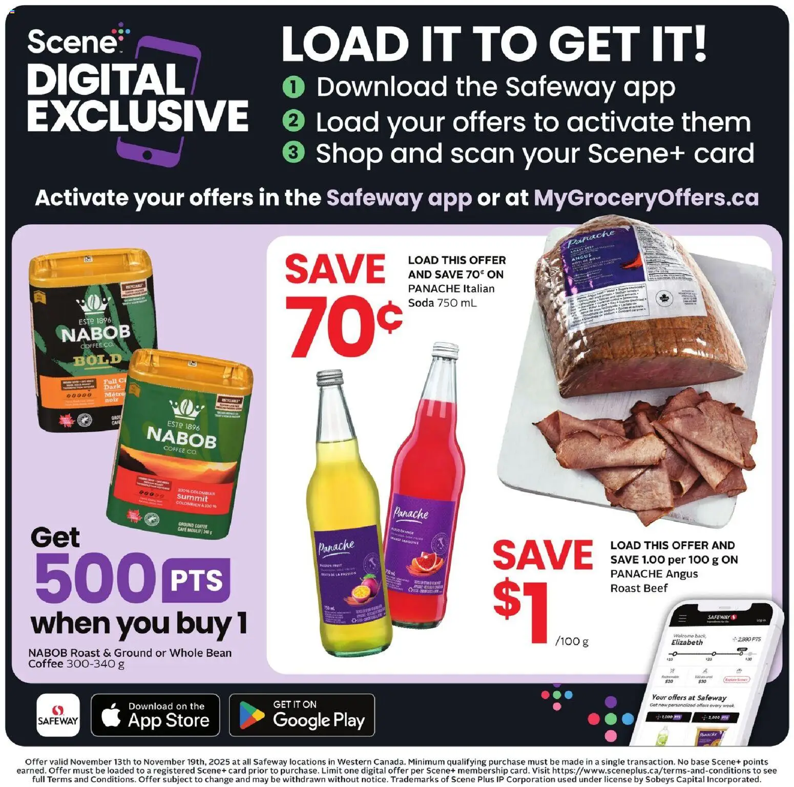 Safeway flyer valid from 13.11.2025 | Page: 15 | Products: Beef, Coffee