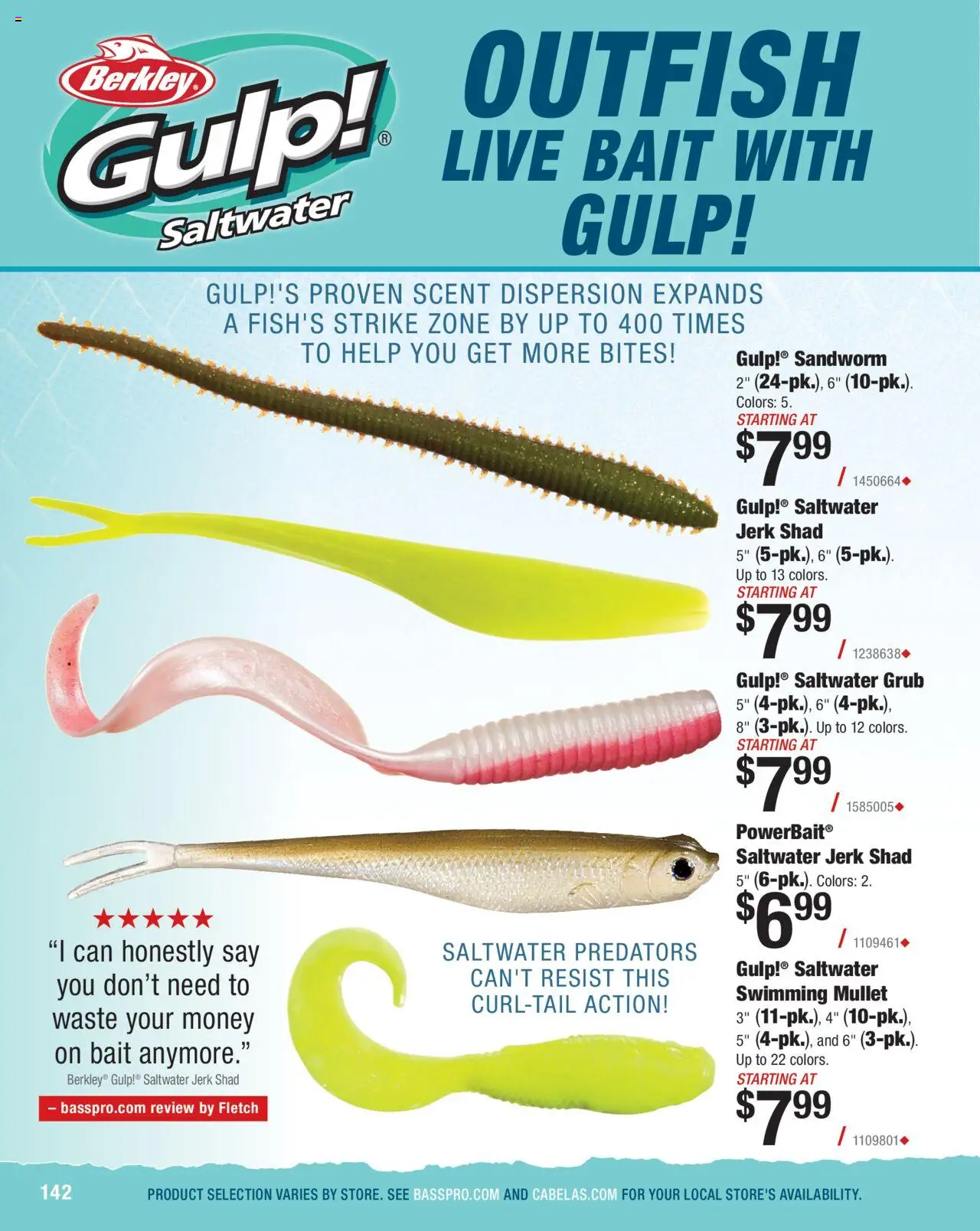 Cabela's Saltwater Specialist 25 - valid from 01.01.2025 | Page: 142 | Products: Bait